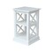 International Concepts Rectangle Hampton Accent Table with Shelves, 16 W, 16 L, 26 in H, Wood, White OT08-70A - alternate 1